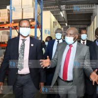 Interior Principal Secretary Dr. (Eng.) Karanja Kibicho together with KRA Commissioner-General, Mr. Githii Mburu