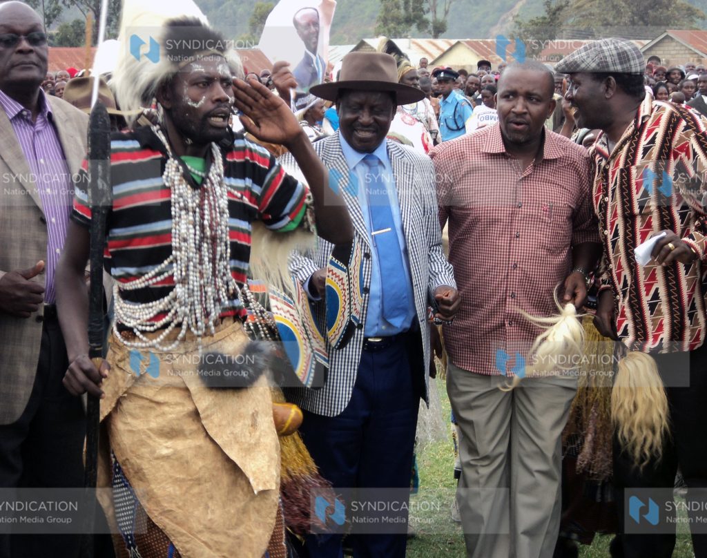 Prime Minister Raila Odinga, together with Igembe South MP Mithika Linturi