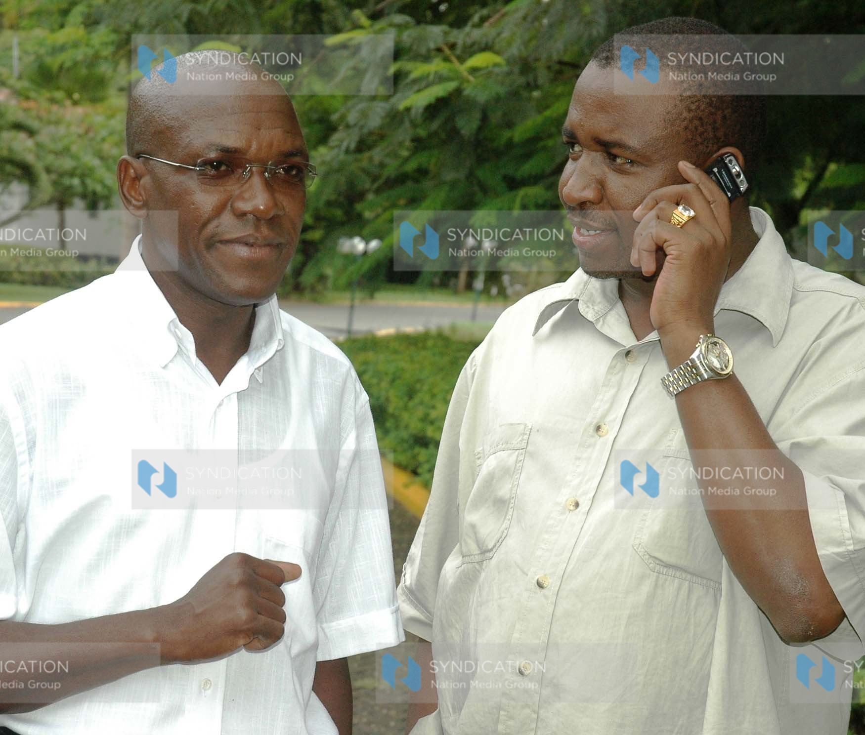 The Chairperson of the PAC, Boniface Khalwale, together with his PIC counterpart, Mithika Linturi