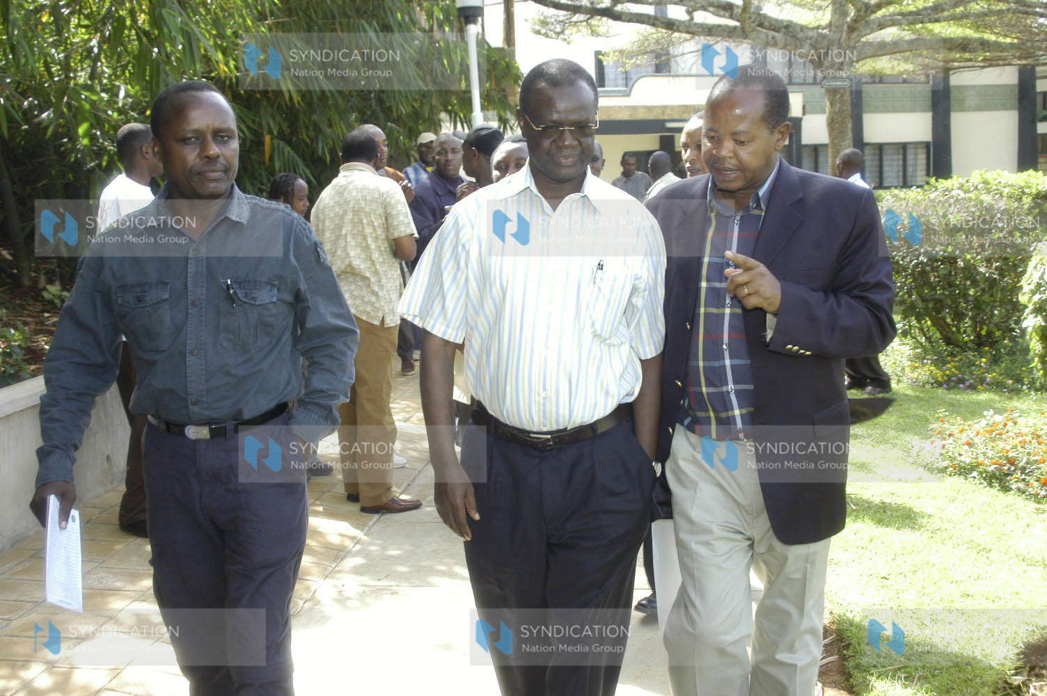 Siakago MP Lenny Kivuti, Energy Minister Kiraitu Murungi, and Mathira MP Ephraim Maina