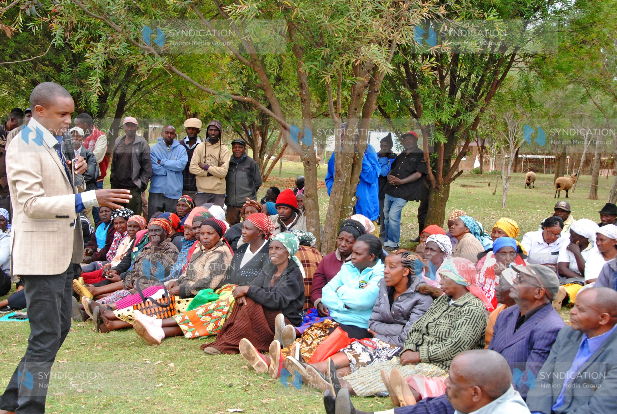 Molo Member of National Assembly Kuria Kimani addresses residents