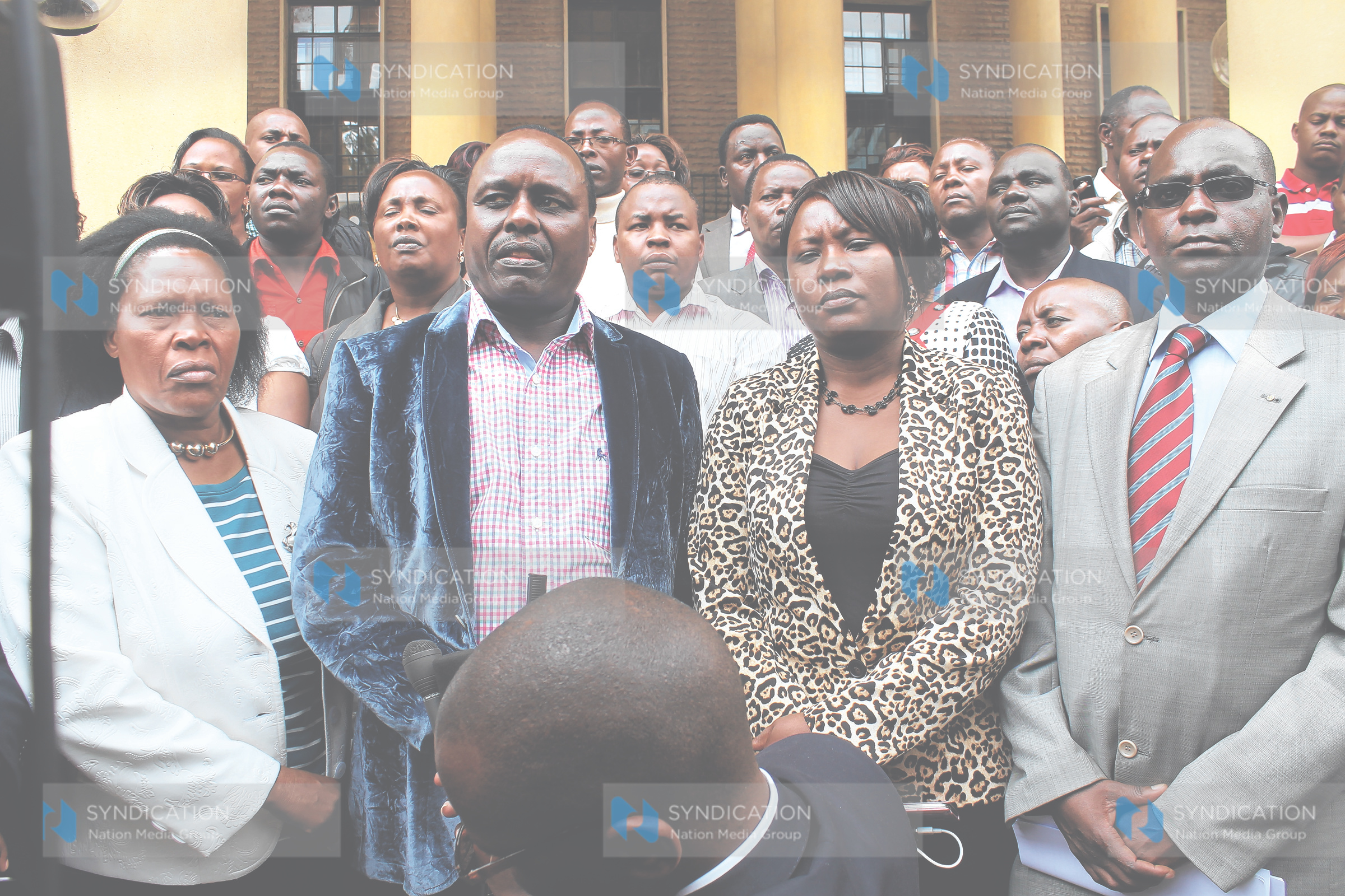 Embu Women Representative Rose Mitaru, Senator Lenny Kivuti, Runyenjes MP Cecily Mbarire, and Mbeere North MP Muriuki Njagagua
