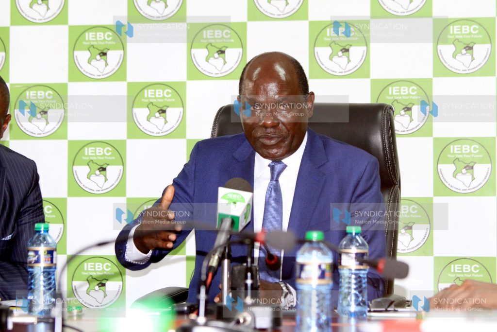 IEBC chairman Wafula Chebukati