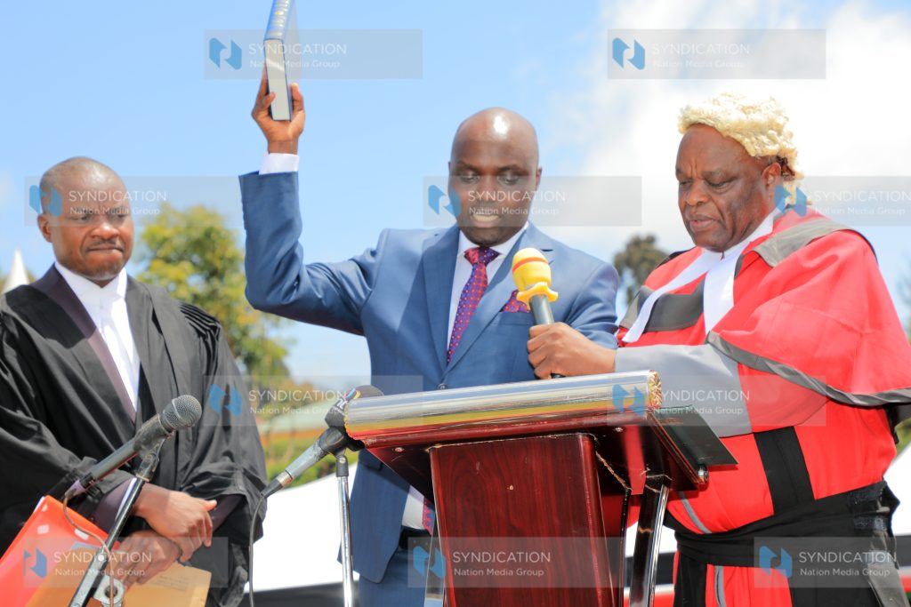 Wisley Rotich takes the oath of office