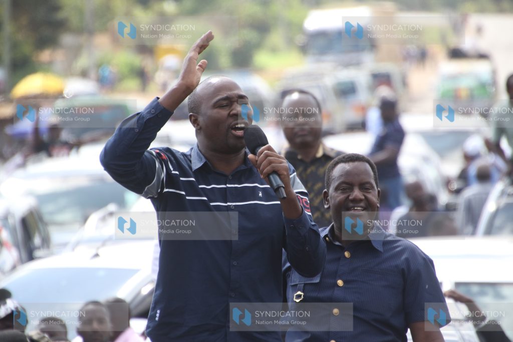 Manyatta MP Gitonga Mukunji drum up support for Mbeere North parliamentary candidate