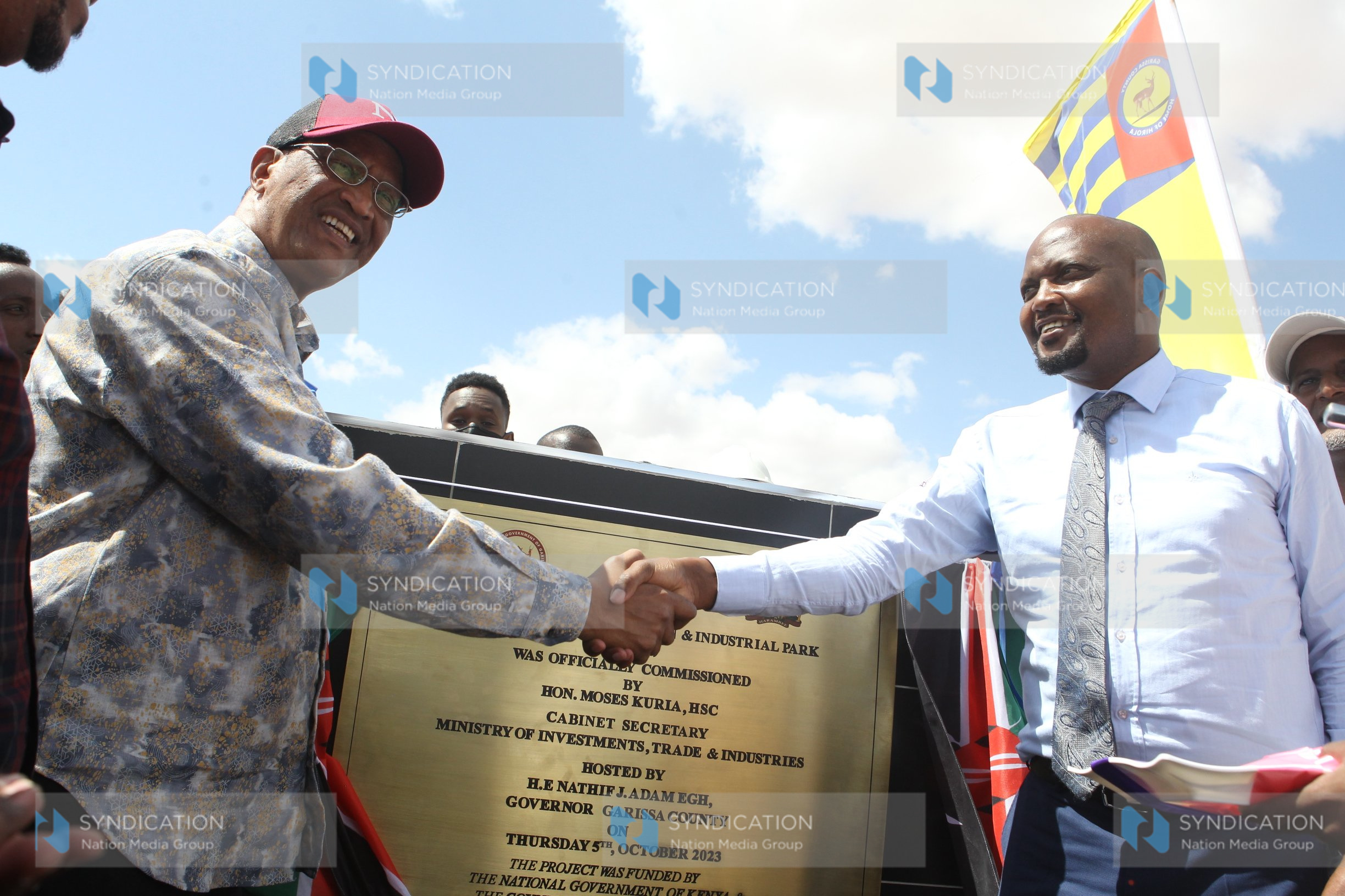 Public Service, Performance and Delivery CS Moses Kuria and Garissa County Governor Nathif Jama