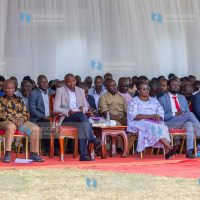 Deputy President Kithure Kindiki, accompanied by Governor Kawira Mwangaza among other county leaders