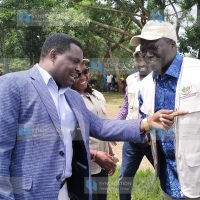 Tharaka-Nithi Governor Muthomi Njuki and Cooperative Cabinet Secretary Simon Chelugui