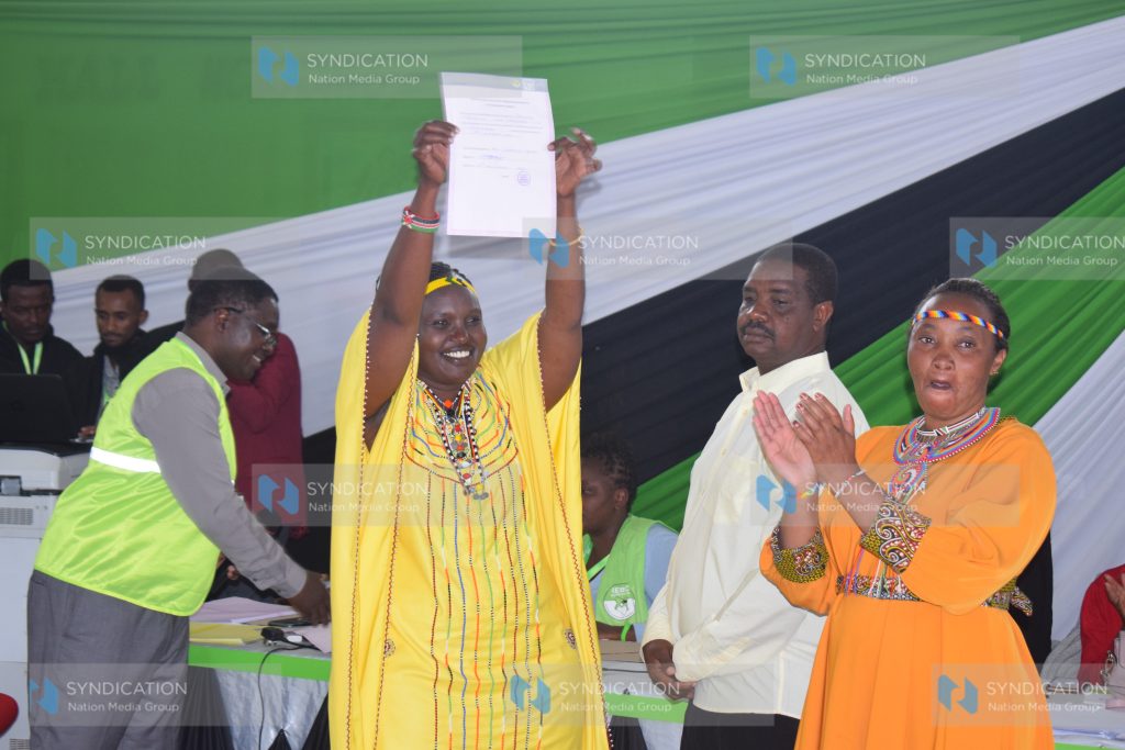 Samburu Woman Representative winner Pauline Lenguris