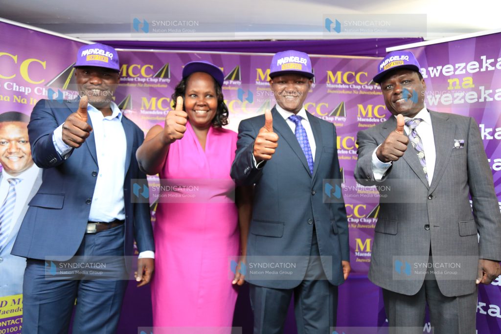 Maendeleo Chap Chap apirants at party headquarters in Lavington