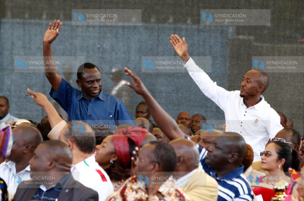 Wipers MPs Victor Munyaka and Mbooni MP Kisoi Munyao