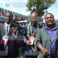 KADDU National Chairman, Cyrus Jirongo of Lugari, Bumula MP Wakoli Bifwoli of PNU, and Kimilili MP Dr. Eseli Simiyu of Ford-Kenya