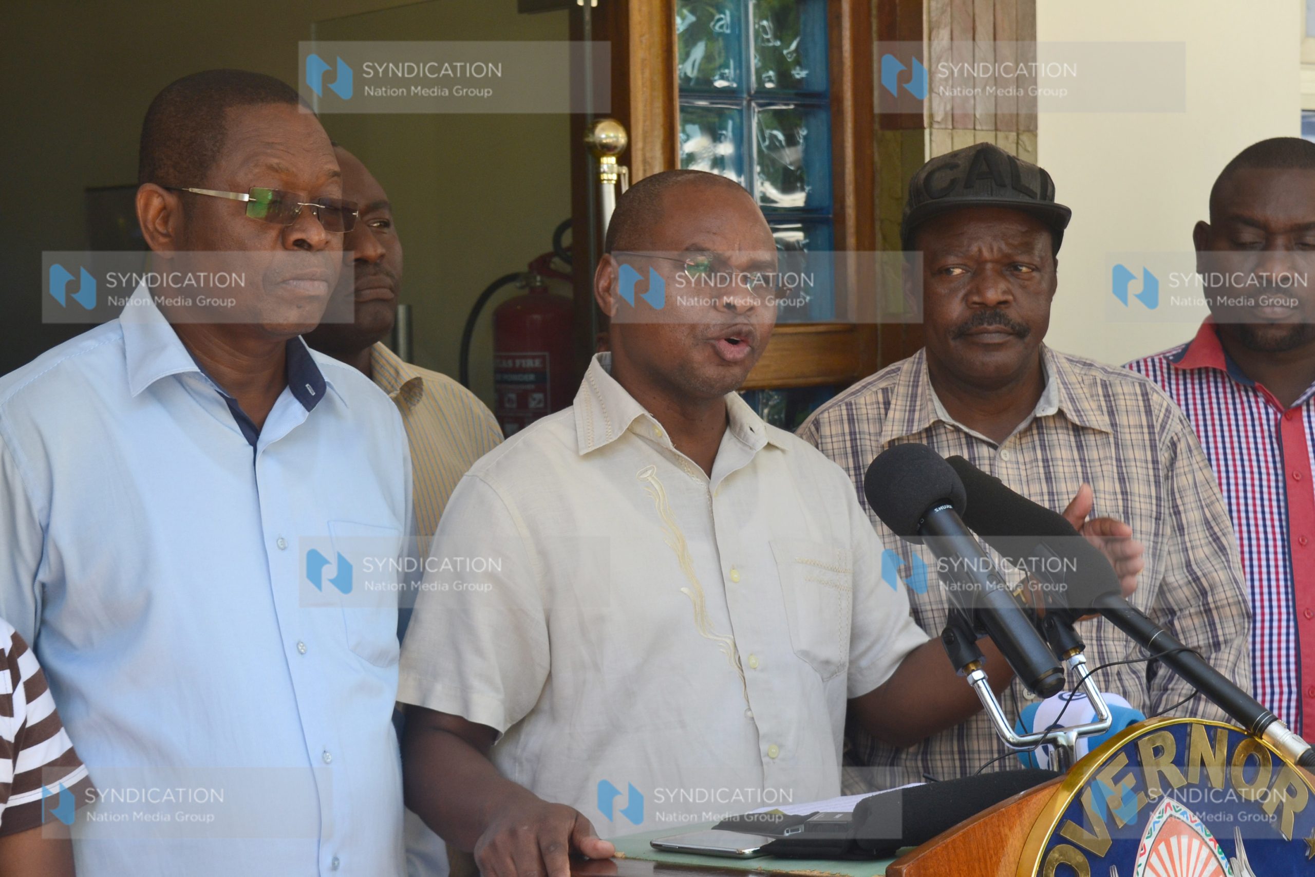 Kilifi Governor Amason Kingi, Senator Stewart Madzayo and other Kilifi politicians