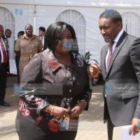 Cabinet Secretaries Amb. Raychelle Omamo, Defence with Mwangi Kiunjuri Agriculture and Irrigation