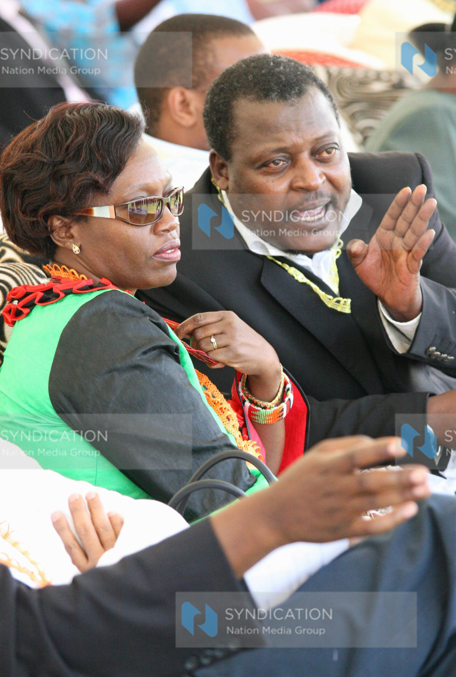 Justice and Constitution Affairs Minister Martha Karua and Lugari MP Cyrus Jirongo
